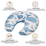 Crane Baby Feeding & Nursing Pillow - Caspian Whale