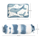 Crane Baby Pillow and Bolster Set - Caspian Whale