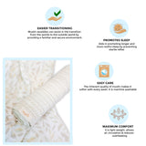 Crane Baby Muslin Swaddle Set of 2 - Willow Multicolor Leaf