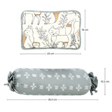 Crane Baby Pillow and Bolster Set - Ezra Animal