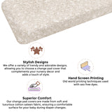 Crane Baby Quilted Change Pad Cover - Willow Multicolor