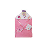 abracadabra Hooded Towel with 2 Face Washers Mermaid