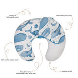 Crane Baby Feeding & Nursing Pillow - Caspian Whale