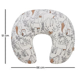 Crane Baby Feeding & Nursing Pillow - Ezra Animal