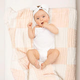 Abracadabra Organic Muslin Patchwork Blanket Pink