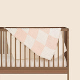 Abracadabra Organic Muslin Patchwork Blanket Pink
