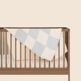 Abracadabra Organic Muslin Patchwork Blanket Blue
