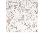Crane Baby Crib Sheet - Ezra Woodland