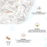 Crane Baby Crib Sheet - Ezra Woodland