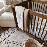 Crane Baby Crib Sheet - Ezra Woodland