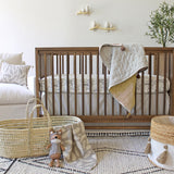 Crane Baby Crib Sheet - Ezra Woodland