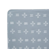 Crane Baby Crib Sheet - Ezra River Dash