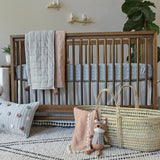 Crane Baby Crib Sheet - Ezra River Dash
