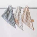 Crane Baby Bandana Bib Set - Ezra Animal