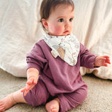 Crane Baby Bandana Bib Set - Ezra Animal