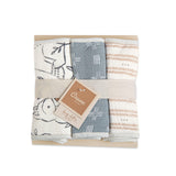 Crane Baby Burp Cloth Set - Ezra