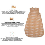 Ezra Sleeping Bag 0-9mo. (Muslin Copper Dash)