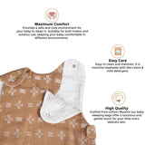Crane Baby Sleeping Bag - Ezra Copper Dash (Muslin 0-9mo.)