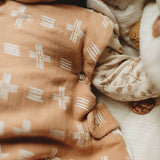 Crane Baby Sleeping Bag - Ezra Copper Dash (Muslin 0-9mo.)