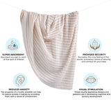 Crane Baby Single Swaddle Wrap - Ezra Herringbone