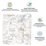 Crane Baby Single Swaddle Wrap - Ezra Animal