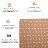 Crane Baby Crib Sheet - Kendi Copper Dash