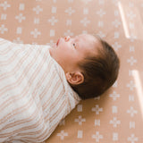 Crane Baby Kendi Crib Sheet - Copper Dash