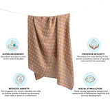 Crane Baby Single Swaddle Wrap - Kendi Copper Dash