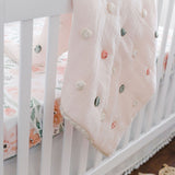Crane Baby Pom Pom Quilted Blanket - Parker
