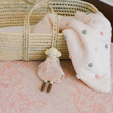 Crane Baby Pom Pom Quilted Blanket - Parker