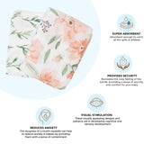 Crane Baby Muslin Swaddle Set of 2 - Parker Floral