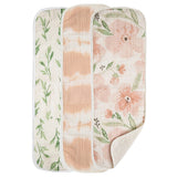 Crane Baby Burp Cloth Set - Parker Floral