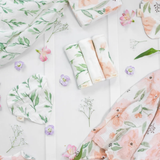 Crane Baby Burp Cloth Set - Parker Floral