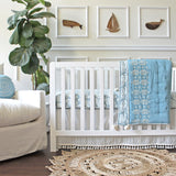 Crane Baby Quilted Blanket - Caspian