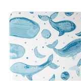 Crane Baby Crib Sheet - Caspian Whale