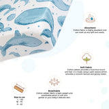 Crane Baby Crib Sheet - Caspian Whale