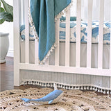 Crane Baby Caspian Crib Sheet - Whale