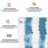 Crane Baby Crib Sheet - Caspian Tie-Dye