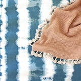 Crane Baby Crib Sheet - Caspian Tie-Dye