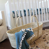 Crane Baby Crib Sheet - Caspian Tie-Dye