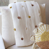 Crane Baby Pom Pom Quilted Blanket - Kendi