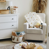 Crane Baby Pom Pom Quilted Blanket - Kendi
