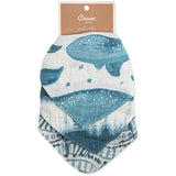 Crane Baby Bandana Bib Set - Caspian Whale