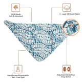 Crane Baby Bandana Bib Set - Caspian Whale