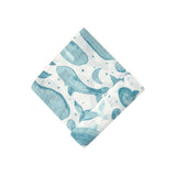 Crane Baby Single Swaddle Wrap - Caspian Whale Print