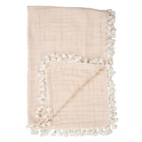 Crane Baby 6 Layer Muslin Blanket - Desert Rose