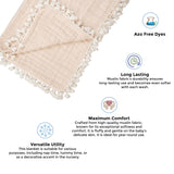 Crane Baby 6 Layer Muslin Blanket - Desert Rose