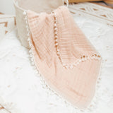 Crane Baby 6 Layer Muslin Blanket - Desert Rose