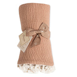 Crane Baby 6 Layer Muslin Blanket - Copper