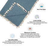 Crane Baby 6 Layer Muslin Blanket - Riverstone